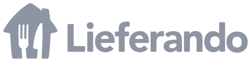 Lieferando-Logo grau
